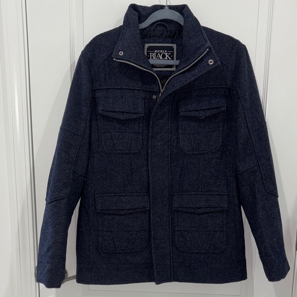 Buckle exclusive Darren navy wool jacket size medium - Picture 1 of 9